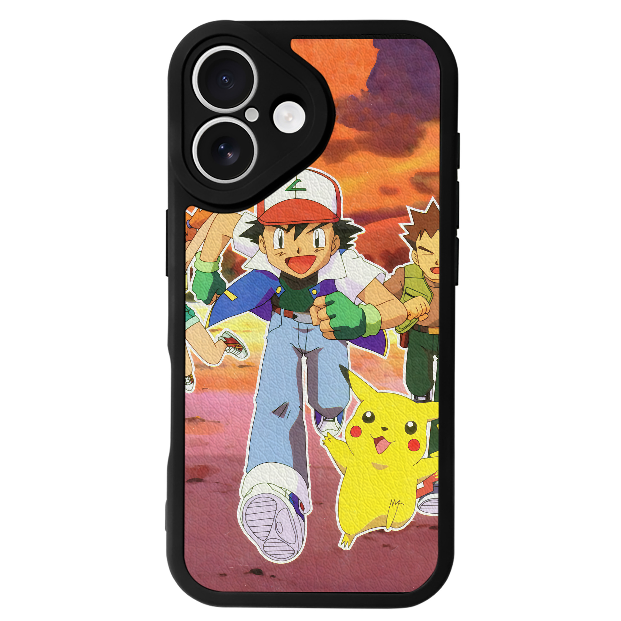 （画像用） ポケットモンスター Pokémon 【iPhone 16シリーズ対応】シリコンスマホケース（レザー調） 材質：シリコン